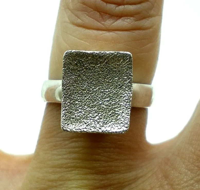 Anillo De Plata 925 Arenado