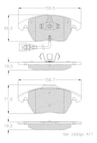 Balatas Delanteras Para Audi R8 Spyder 10-11 Grc Prime