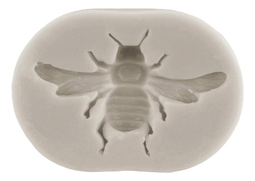4pcs Molde De Silicona Libélula Abejas Araña Fondant Resina Color Gris
