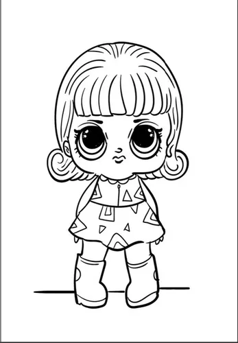 Desenho de Boneca para Colorir - Colorir.com