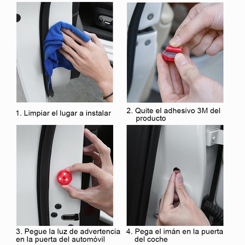 Imagen 8 de 10 de Luces De Advertencia De Puerta, Luces De Sensoruniversal