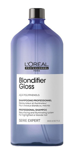 Imagen 1 de 1 de Shampoo Iluminador Blondifier Para Rubios Loreal Pro 1500 Ml