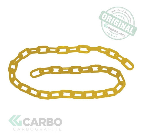 Corrente Plástica Carbografite Amarela 10mm (10m)