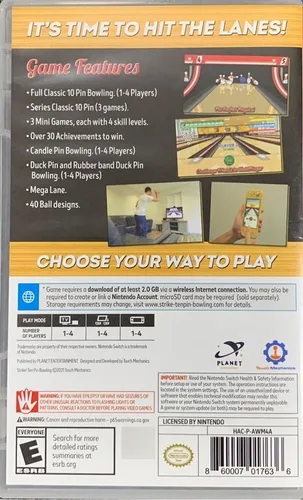 Strike! Ten Pin Bowling Nintendo Switch Código Descargable