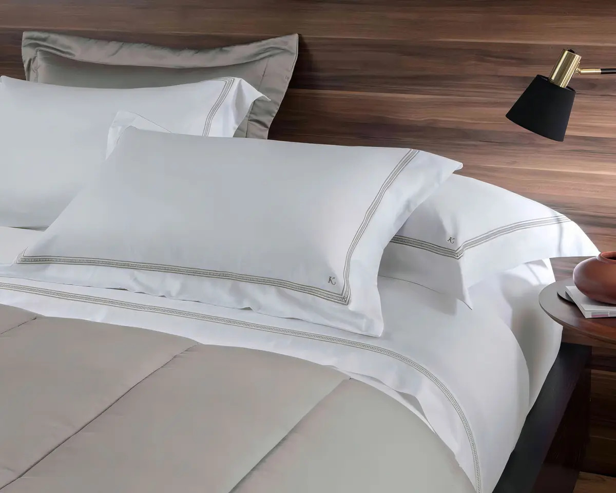 Jogo Cama Casal Bordado Munique Branco/fend Kacyumara