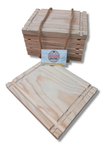 Platos De Madera Pack 6 Unidades