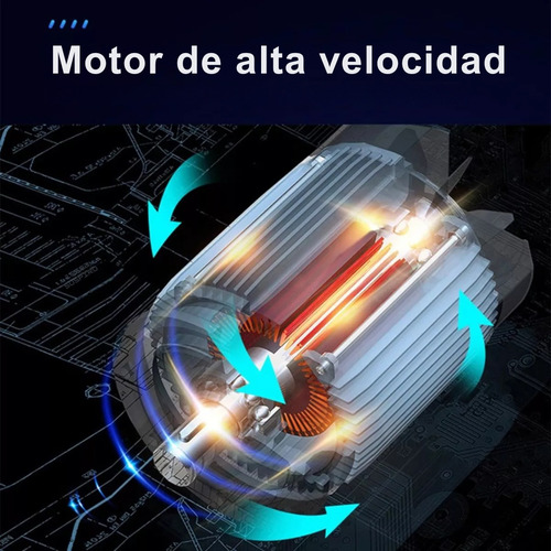 Inflador Eléctrico Portátil Recargable Auto Moto Bicicleta