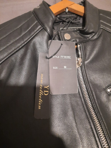 Campera Cuero Yd Importada Hombre Cuerina Young Design A94 (Usado)