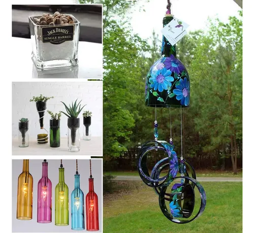 Maquina Para Cortar Vidrio Cortador De Botellas + Accesorios