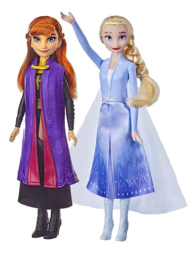 Toy Deals Frozen 2 Anna & Elsa Deluxe Set Fashion Dolls, In