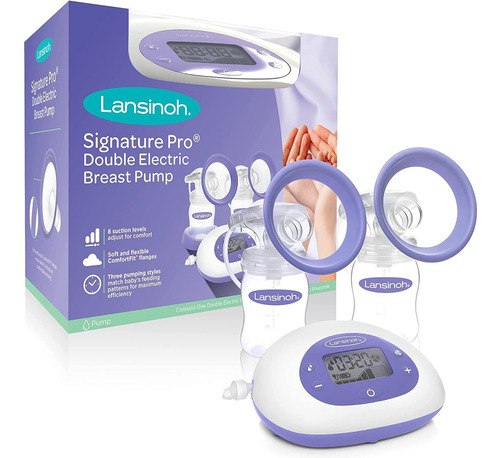 Lansinoh Signature Pro - Extractor De Leche Eléctrico Doble,