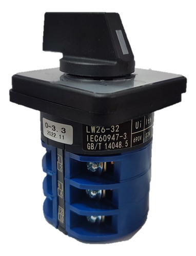 Selector De 4 Posiciones 0-1-2-3, 32a Industrial Switch
