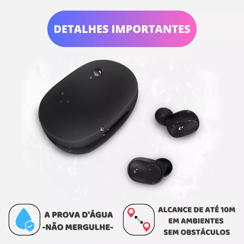 Audifonos Manos Libres A6s Tws Bluetooth Resistente Negro