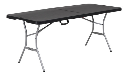 Mesa Plegable Rectangular De 1.83m Lifetime (blanco/negro)