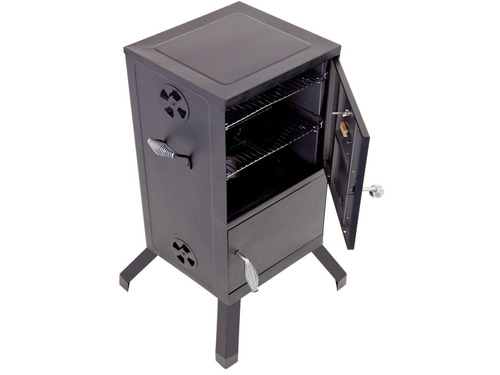 Asador Ahumador Vertical Parrilla Para Carbon Leña Mezquite