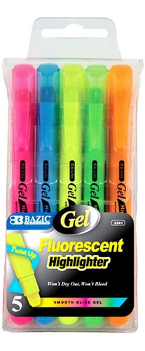 Bazic - Subrayadores Fluorescentes De Gel, Varios Colores, P