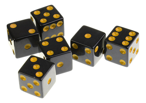 Juego De 50 Dados Cuadrados Opacos De Seis Caras D6 De 16