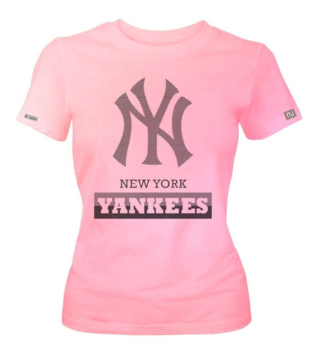 Camiseta New York Yankees Béisbol Baseball Ny Dama Mujer Edc