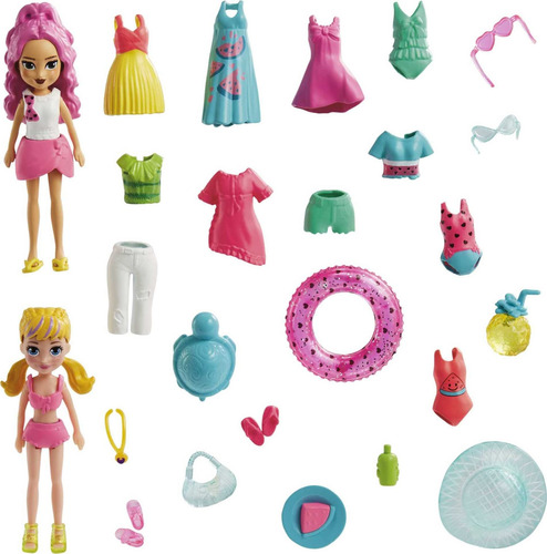 Set De Juego Polly Pocket Diversión De Playa Para Niñas
