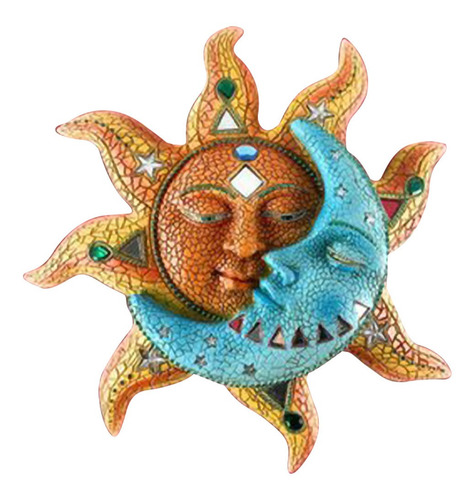 Decoración De La Cara Del Cuerpo Celestial Del Sol Y La Luna