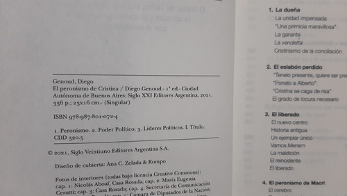 Peronismo De Cristina Diego Genoud Siglo Xxi
