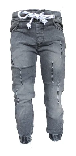 Pantalon Jogger De Jean - Niño