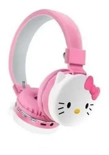 Audífono Bluetooth Niña Hello Kitty Rosa Ah-806d Infantil 