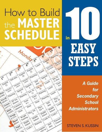 Libro: How To Build The Master Schedule In 10 Easy Steps: A