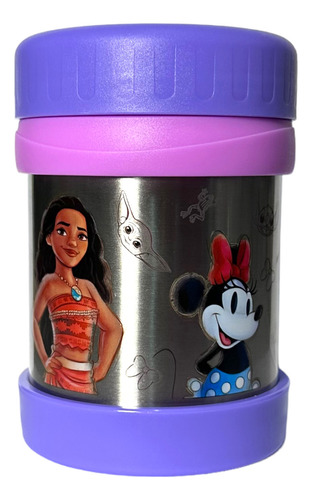 Termo Comida 350ml Disney 100 Años Moana Elsa Princesas