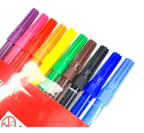 Marcador Marcadores Filgo Escolar Largo Al Agua X10 Colores