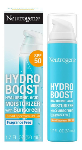 Creme hidratante sem perfume Neutrogena Hydro Boost Spf 50 Hora de aplicação Dia Tipo de pele Todos os tipos de pele