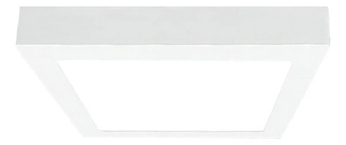 Panel Plafon Led Aplicar Cuadrado 18w 21x21cm Demasled Color Blanco