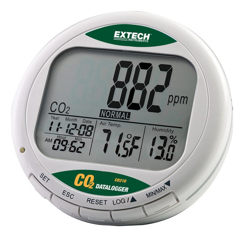 Monitor Co2 Calidad Del Aire Escritorio Extech Co210