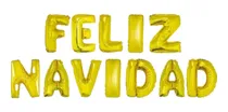 Comprar Globo Frase Feliz Navidad Letra X Letra Metalizado 16 Fiesta