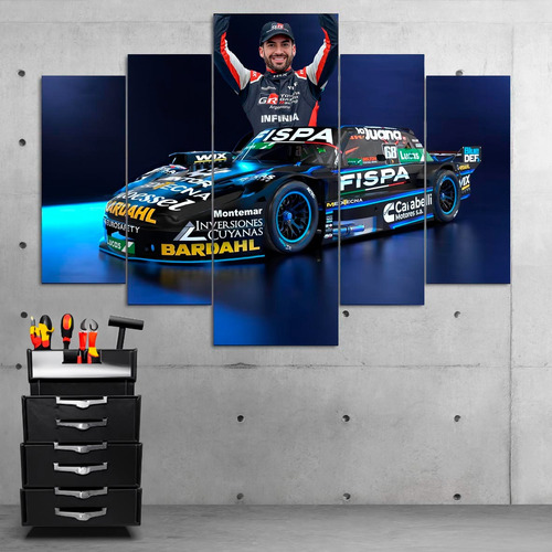 Cuadros Autos Tc 2024 Ford Julian Santero (110x80 Cm)