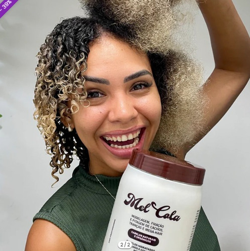 Kit Ativador Cachos Mel Natural 1l E Mel Cola 500g - Trihair