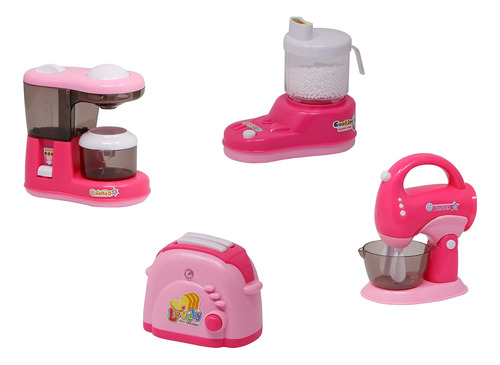 Set Cocina Vajilla Juguete Licuadora Tostadora Niña Batidora