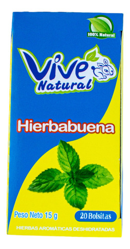 Tisana Vive Hierbabuena S/s X 20 Bolsitas - g a $10
