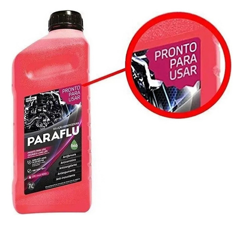 Aditivo Pronto Uso Para Radiador Paraflu Bio Orgânico Rosa