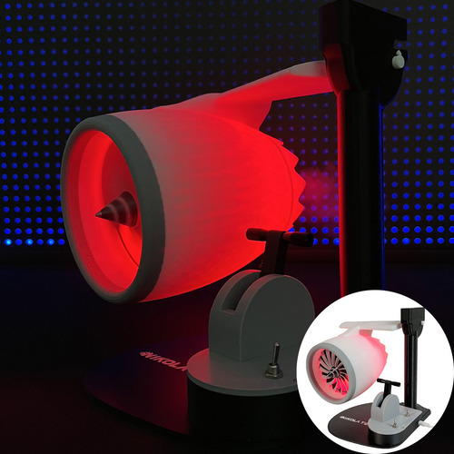 Ventilador Usb De Escritorio B Con Forma De Motor Turbofan Y