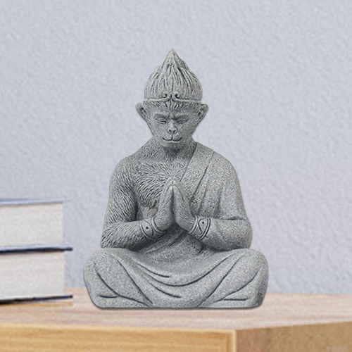 Escultura De Mono Para Decoración. 13,5x7x9,5cm Orar