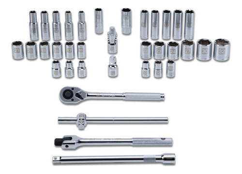 Juego De 36 Herramientas Cuadro 1/2 Mm, Truper 102249