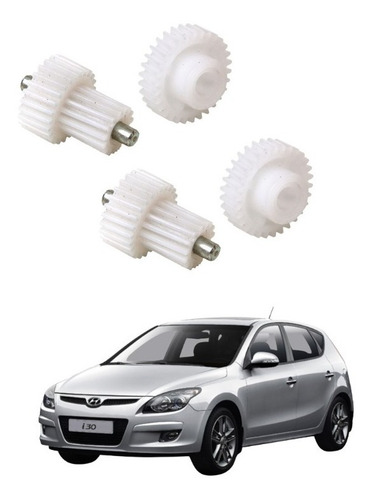 Kit 2 Reparo Do Retrovisor I30 Engrenagem Rebatimento