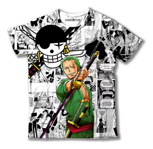 Camiseta One Piece Roronoa Zoro Haramaki Design