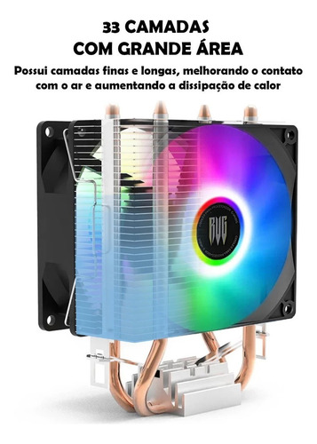 Cooler Duplo Rgb Cpu Am5 Am4 Am3 775 1150 1155 1200 1700 X99