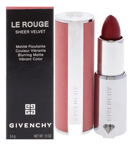 Lápiz Labial Givenchy Le Rouge Sheer Velvet Matte N37 Rouge