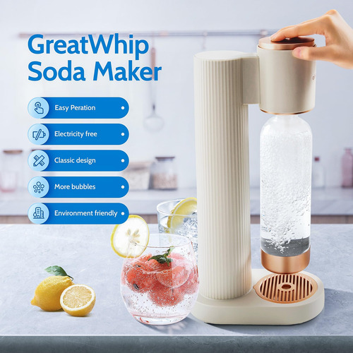 Máquina Para Hacer Agua Con Gas 1l Greatwhip