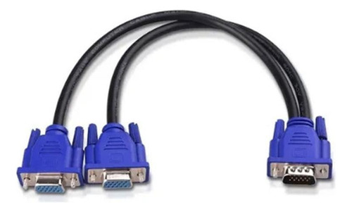 Cabo De Vídeo Vga Y Splitter Divisor 30cm Duplo Mbtech