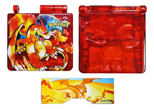 Carcasa Para Game Boy Advance (gba) Sp Edición Charizard