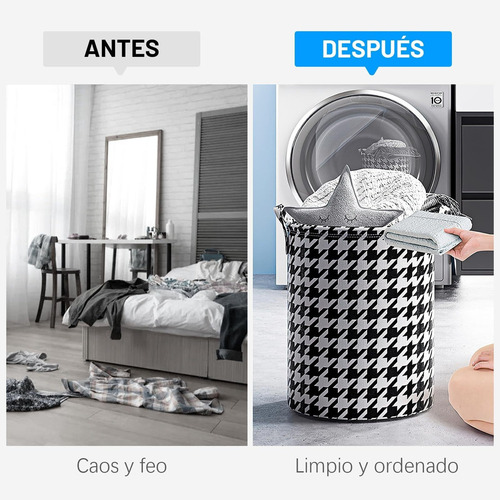 Cesto Ropa Sucia,2pcs 75l Cestos Lavanderia Plegable